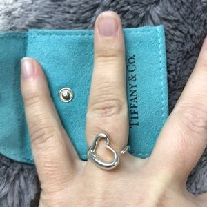 Sterling silver Tiffany’s heart ring